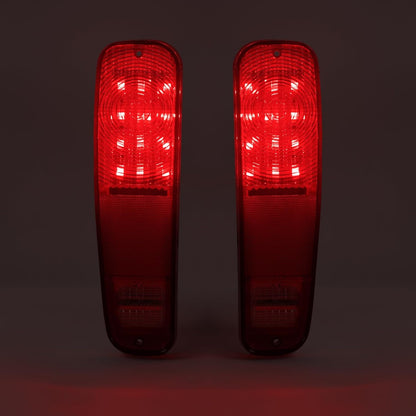 HECASA LED Tail Lights Brake Lamps Compatible with 1973-1977 Ford Pickup F100 F150 F250 F350 Driver & Passenger Side - Red Lens
