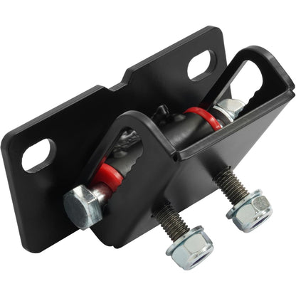 Transmission Bracket Compatible with Most GM RWD Vehicles and transmissions (Manual or Automatic), and Transmission crossmembers that Accept a Dual Stud Pattern with a 1-1/2″ Center spacing