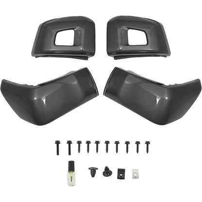 KUAFU Front & Rear Bumper End Caps Compatible with 2014-2021 Tundra