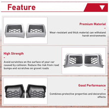 Bumper Caliper Air Duct Set Compatible with 2003-2007 Chevy Silverado 1500 Silver Front Right & Left Air Duct Cover