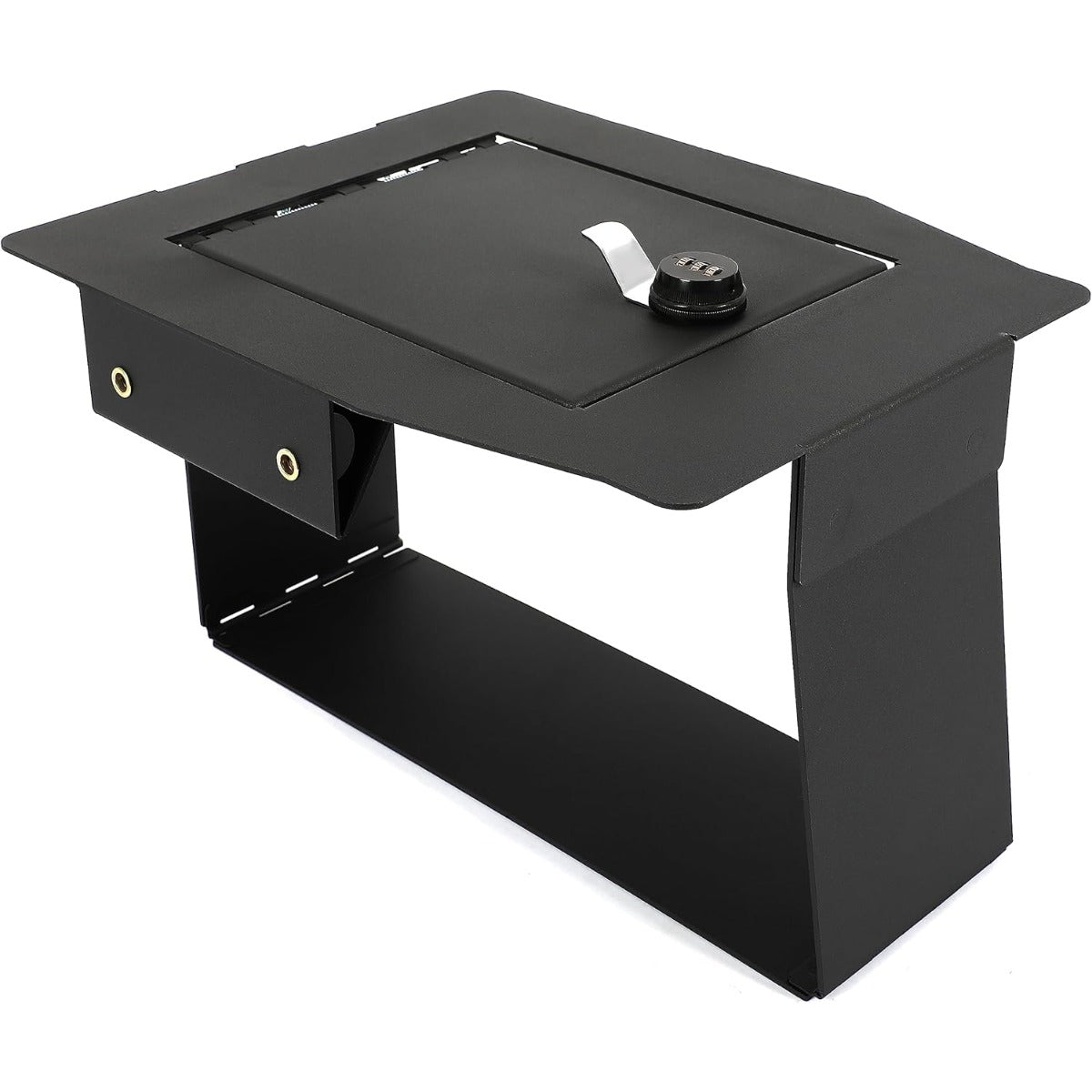 ALMULOO Center Console Safe Box Compatible with 2015-2020 Ford F150 Center Console Gun Safe Armrest Lockbox with 3-Digit Combination Lock