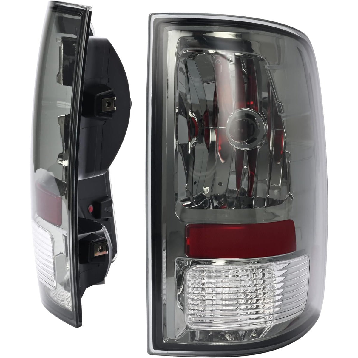 HECASA Pair Tail Light Compatible with 2009-2018 Dodge Ram 1500 2500 3500 Replacement for CH2818124 CH2819124 55277415AA 55277414AA Tail Lamp Driver & Passenger Side Smoke Lens