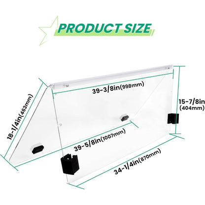 Clear Windshield Compatible with 2000.5 - UP Golf Cart Club Car DS Fold Down B23-62-C
