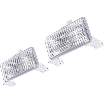 HECASA Pair Turn Signal Light Compatible with 1983-1991 Chevy Chevrolet Blazer GMC Suburban C/K/R/V Pickup Truck Replacement for GM2520122 GM2520122 Parking Light Lamp Driver&Passenger Side Clear Lens
