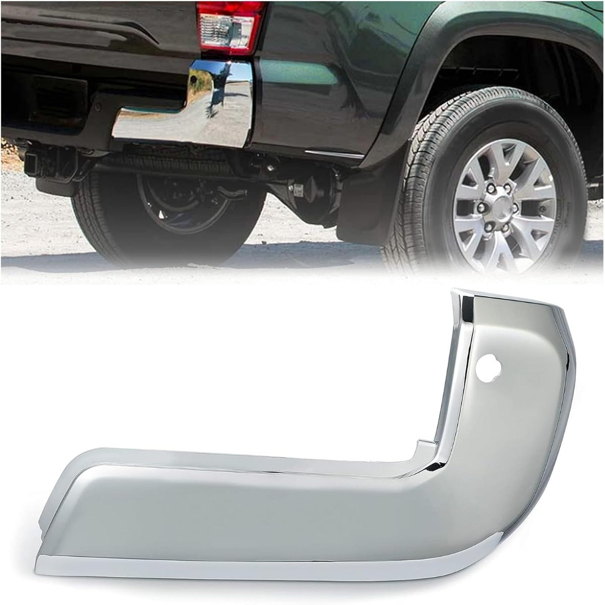 KUAFU Bumper End Caps LH Compatible with 2016-2023 Tacoma