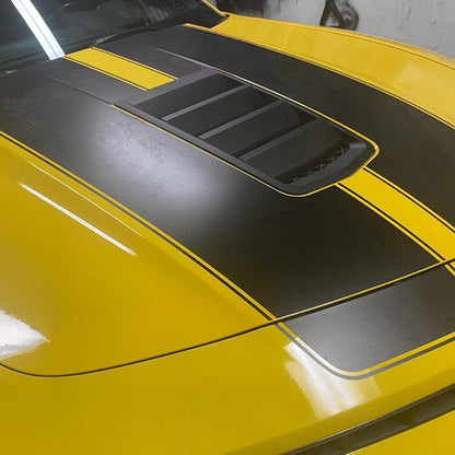 Front Hood Scoop Vents Grille Compatible with 2014-2015 Chevy Chevrolet Camaro Replacement for 22828242