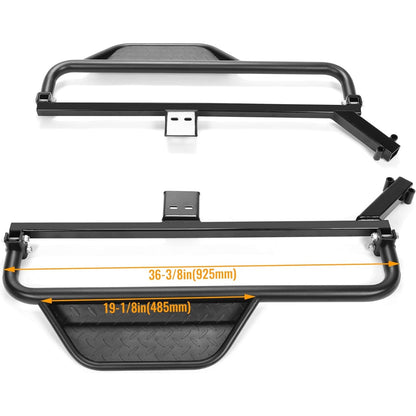 Nerf Bars Running Boards Compatible with 2018 2019 Club Car Onward Golf Carts Drop Down Side Step with Step Brackets Left & Right Steel Pair