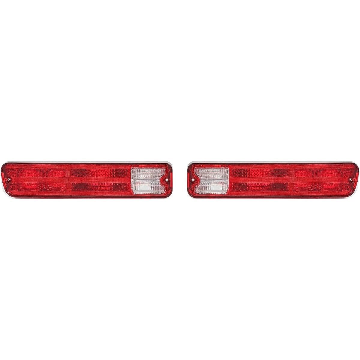 KUAFU Tail Light Lamp Compatible with 1979-1987 Chevy Chevrolet El Camino Malibu GMC Caballero Station Wagon Taillight Driver Side & Passenger Side - Red Lens