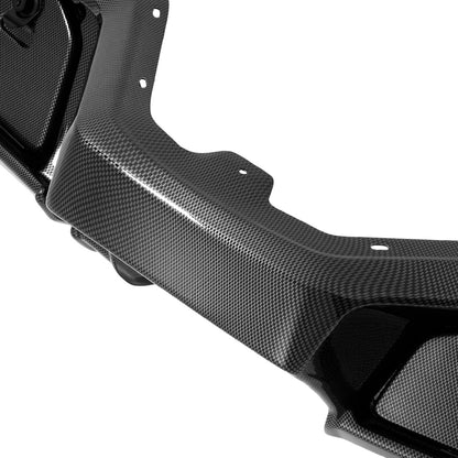 WUTIST Dashboard Cover Compatible with 2017-Up Yamaha Drive2 Golf Cart | W/Locking Doors Carbon Fiber Color Plastic+Steel
