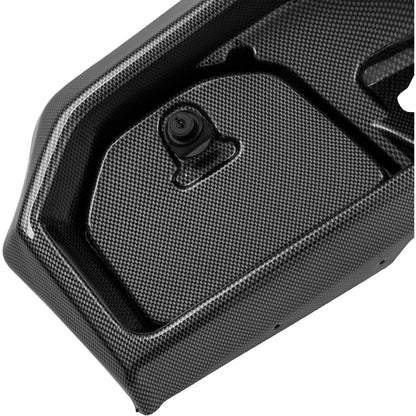 WUTIST Dashboard Cover Compatible with 2017-Up Yamaha Drive2 Golf Cart | W/Locking Doors Carbon Fiber Color Plastic+Steel