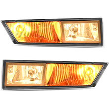 ALMULOO Pair Fog Lights Compatible with 2007-2014 Cadillac Escalade/ESV&2007-2013 Cadillac Escalade EXT Front Bumper lamps Driver & Passenger Side Replacement for GM2592163 GM2593163 Clear Lens