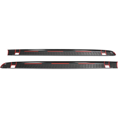 ALMULOO 6.5Ft Truck Bed Side Rail Cover Compatible with 2007-2013 Chevy Chevrolet Silverado 1500, 2007-2014 Silverado 2500/3500 HD Plastic(ABS) Black Rail Caps Protector Molding