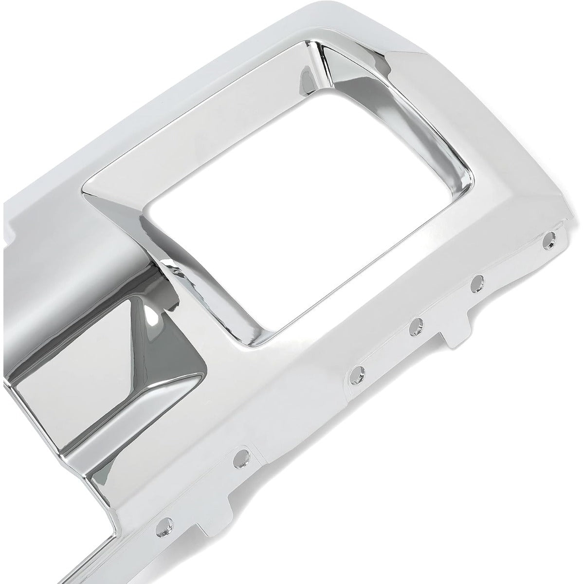 ECOTRIC Front Bumper Skid Plate Panel Lower Cover Compatible with 2015-2019 GMC Sierra 2500/3500 HD 4 Door Replace for GM1053103 23178964 23178780 Silvery
