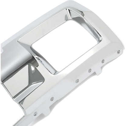 ECOTRIC Front Bumper Skid Plate Panel Lower Cover Compatible with 2015-2019 GMC Sierra 2500/3500 HD 4 Door Replace for GM1053103 23178964 23178780 Silvery