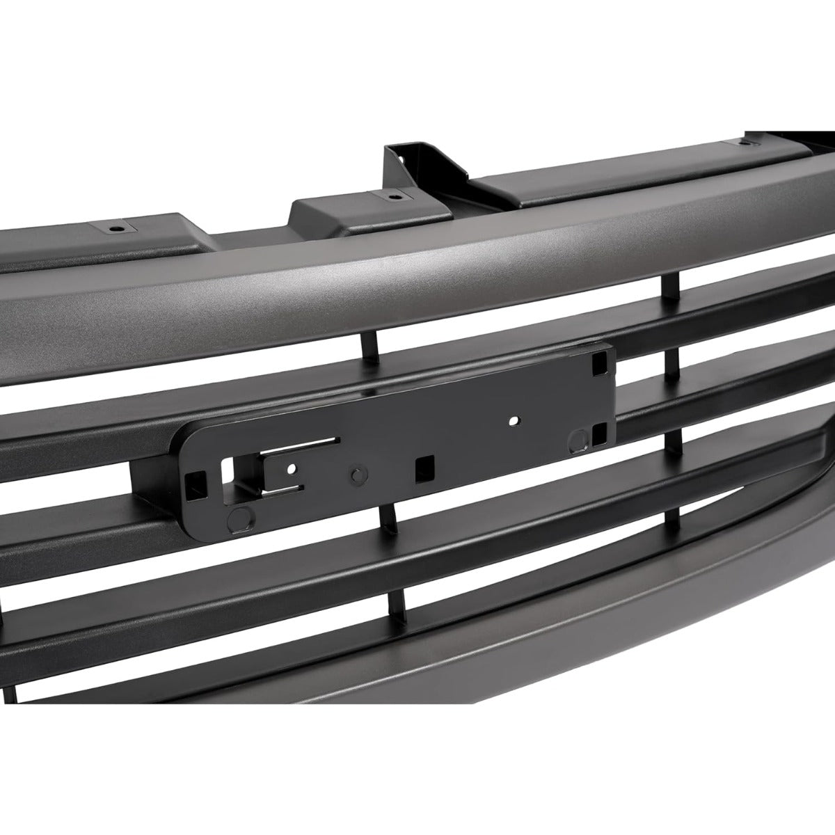 Grill Compatible with 2003-2006 GMC Sierra 1500|2007 GMC Sierra 1500 Classic|2003-2004 GMC Sierra 2500 Replacement for 19130790 GM1200476 Front Bumper Textured Grille Gray+Black Plastic(ABS)
