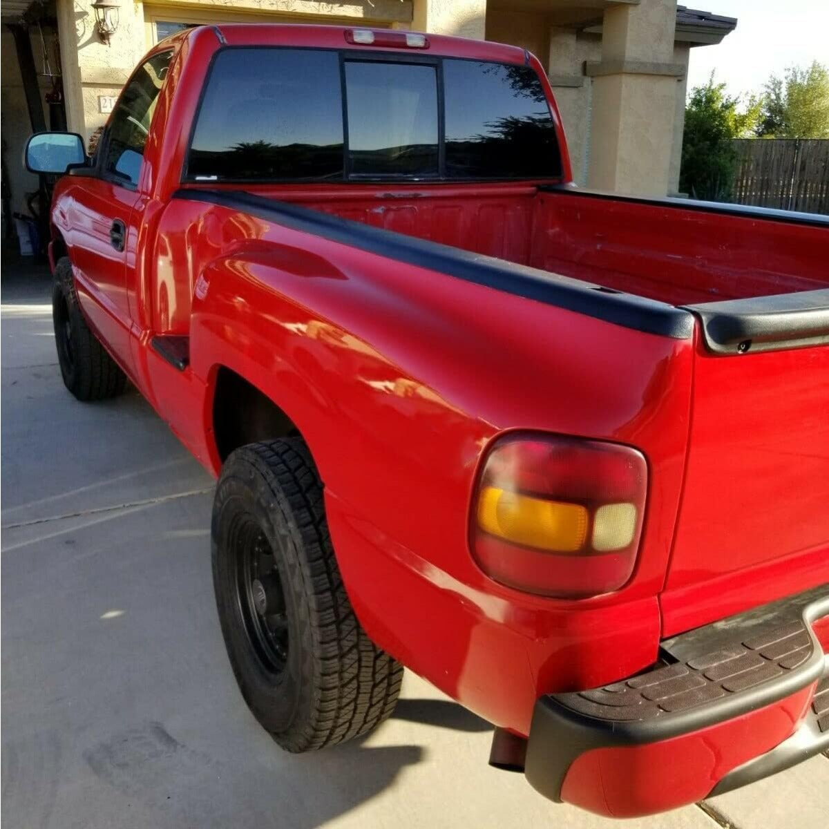Bed Rail Caps Stepside Compatible with 1999-2005 Chevy Chevrolet Silverado 1500 GMC Sierra 1500 Replacement for 15932239 15932238 Left and Right Side