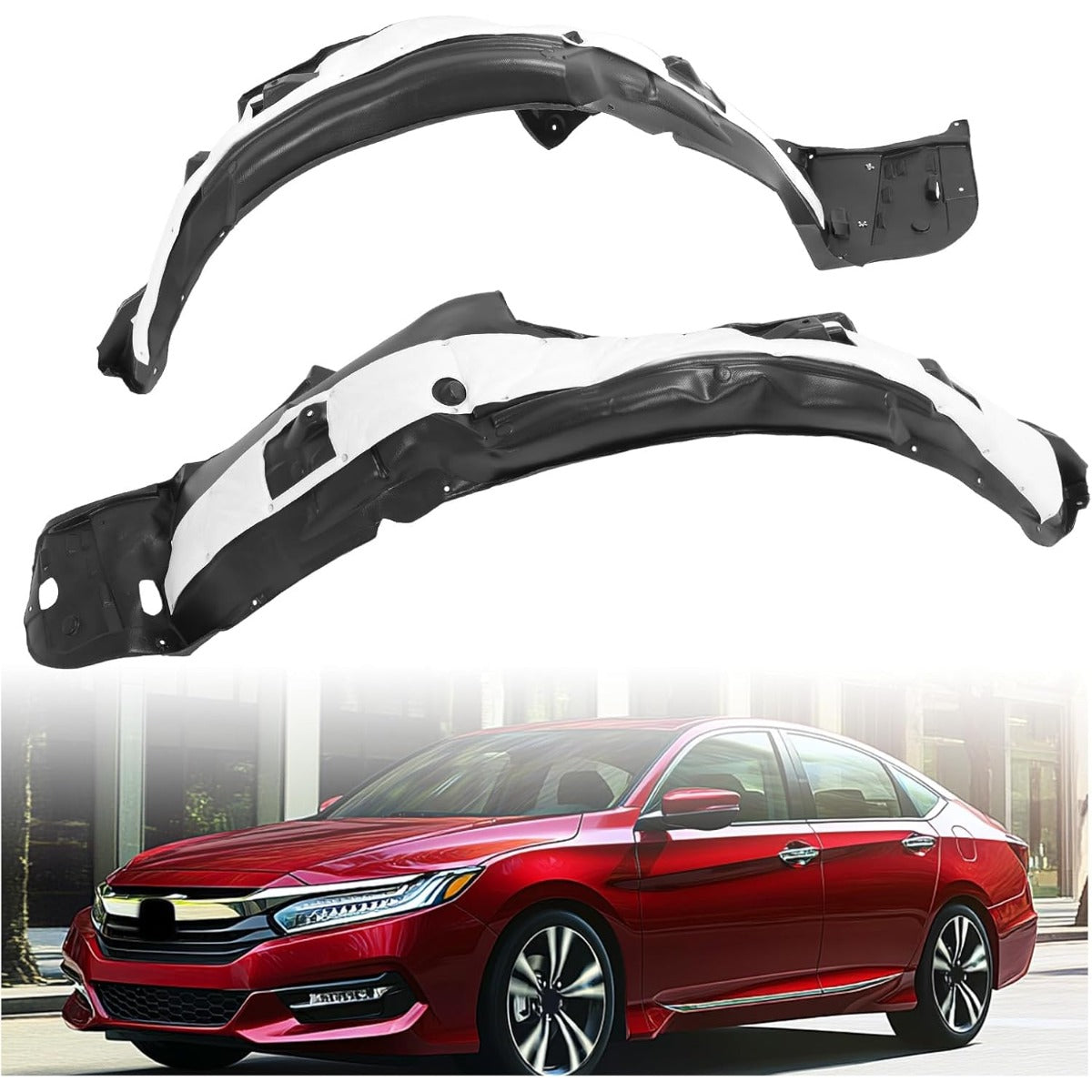 Front Inner Fender Liner for  2016-2017 Honda Accord Sedan Replacement for  Wheel Liner Splash Shield Splash Guard Passenger Side