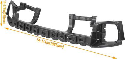 Front Bumper Absorber Compatible with 2013-2024 Dodge Ram 1500 All Cab Types Replacement For Part Number 68145441AC CH1070834 CH1070834C Face Bar Impact Bar LYAP-427
