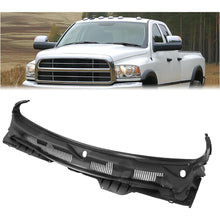 Windshield Wiper Cowl Panel Grille Compatible with 09-18 Ram 1500 | Compatible with 2009-2018 Dodge Ram 1500 2500 3500 & 2019-2024 Ram 1500 Classic; Replacement for 55112305AB 55112305AC