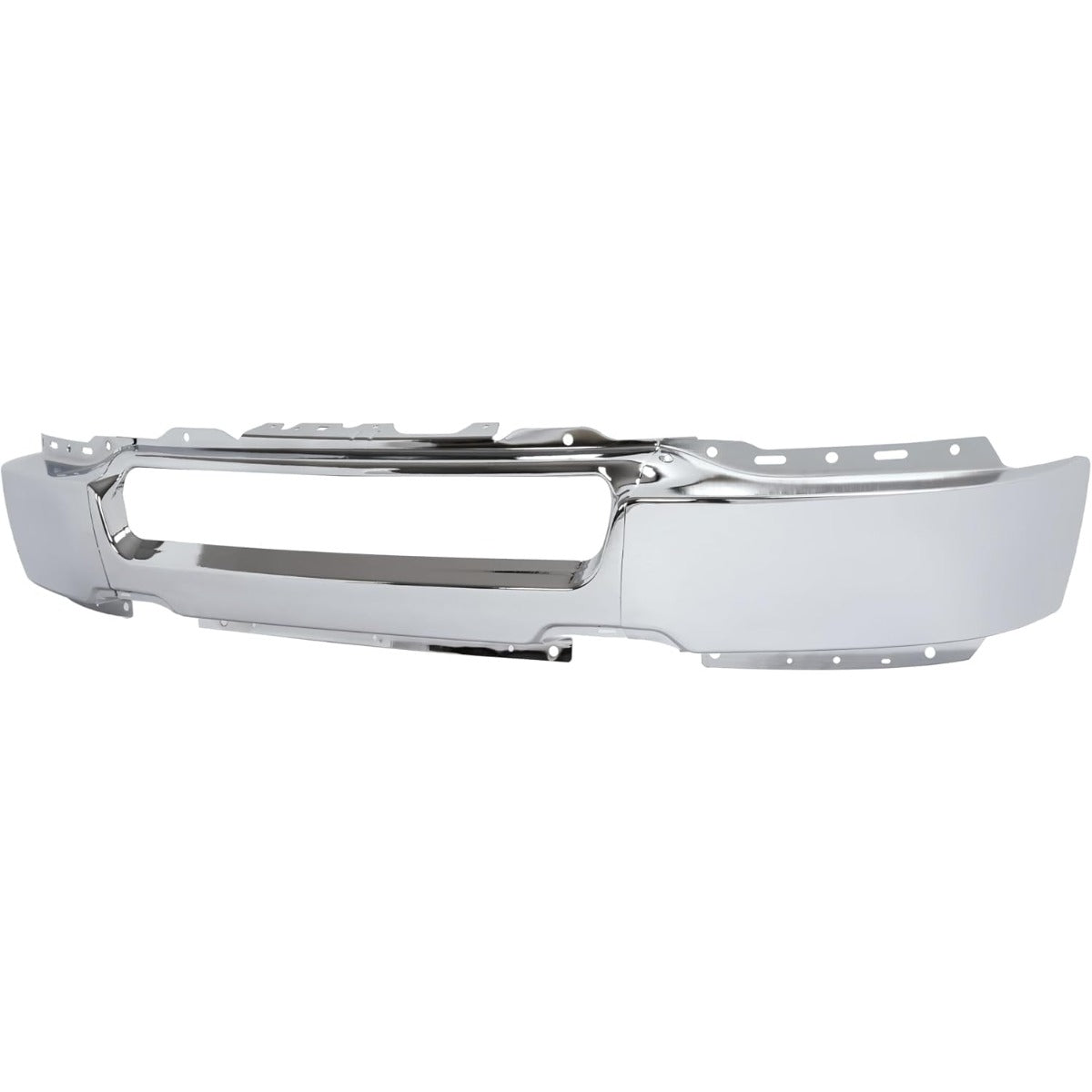 ALMULOO Front Bumper Face Bar Compatible with 2004 2005 Ford F-150 W/O Fog Light Holes Replace For 4L3Z17757AA FO1002388 Modular Design-3Pcs Steel Chrome Silvery