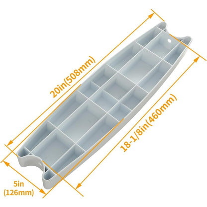 18 Inches Universal Pool Ladder Steps Replacement, 300 lbs Weight Capacity Heavy-Duty Molded Plastic Swimming Pool Ladder Rung Step 3Pcs LYOP-030S-3