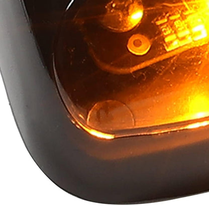 HECASA LED Roof Marker Lights Compatible with 2015-2019 Chevy Chevrolet Silverado Sierra 2500 HD 3500 HD Cab Marker Top Clearance Running Lights Amber Light Replacement for 23463750 22794642