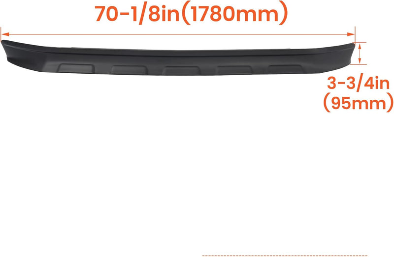 Valance Compatible with 2011-2016 Ford F-250 F-350 F250 F350 Super Duty RWD Front Lower Bumper Air Dam Deflector Valance Panel Replacement for BC3Z17626AA FO1095241 LYAP-002