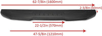 Load image into Gallery viewer, HECASA Air Design Tailgate Spoiler Compatible with 2009-2021 Dodge Ram Classic 1500 2500 3500 Replacement for #CH06A16 Black Cap Molding Top Protector LYAP-132S
