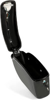 Load image into Gallery viewer, HECASA Universal Hard Saddle Bags Compatible with Yamaha Honda Cruiser Trunk Luggage with Lights Mount Bracket Motorcycle Black FY-B
