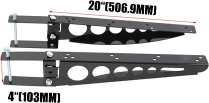 Bumper Cargo Bracket Compatible with RV 4 Inch Bumper Mounted Cargo Box/Generator Tray Support Arms LYAM-447
