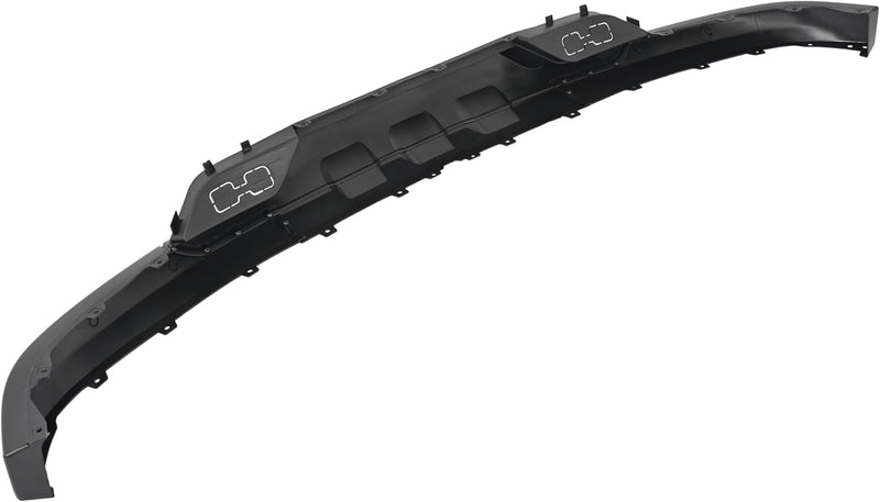 HECASA Front Bumper Lower Valance Compatible with 2016-2019 Chevrolet Chevy Silverado 1500 LD Replacement for 84029773, GM1015134C W/Tow Hooks Holes Air Dam Deflector PP Plastic Black LYAP-644S-1