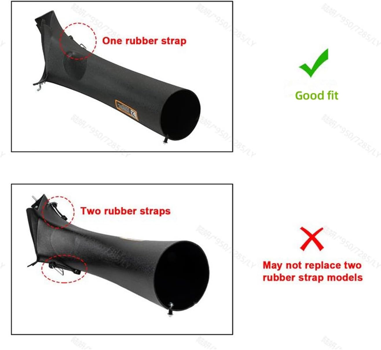 Lower Bagger Discharge Chute Compatible with John Deere 102 105 115 125 135 D100 L100 LA100 X110 D L LA X Series Replacement for GY20423 Bagger Discharge Chute Equipment LYJD-023