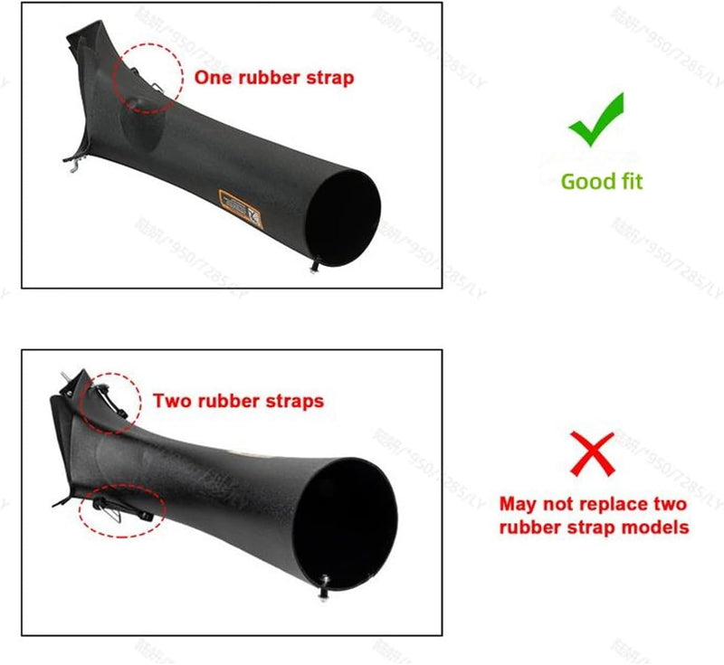 HECASA Lower Bagger Discharge Chute Compatible with John Deere 102 105 115 125 135 D100 L100 LA100 X110 D L LA X Series Replacement for GY20423 Bagger Discharge Chute Equipment LYJD-023