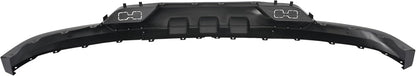 Front Bumper Lower Valance Compatible with 2016-2019 Chevrolet Chevy Silverado 1500 LD Replacement for 84029773, GM1015134C W/Tow Hooks Holes Air Dam Deflector PP Plastic Black LYAP-644S-1