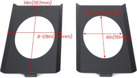 Load image into Gallery viewer, Behind Seat Speaker Brackets Compatible with 1973-1987 Chevy/GMC C10 Pickup for 6x9 Speakers Square Body Replacement LYAM-145S
