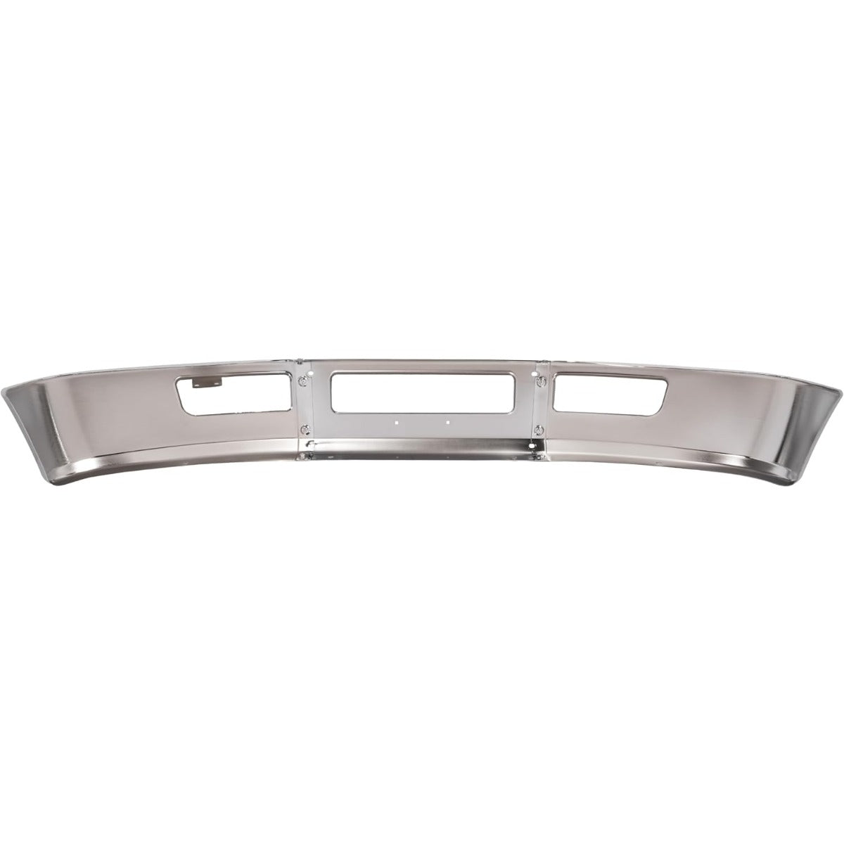 ALMULOO Front Bumper 3Pcs Compatible with 2005-2015 Ford F-650 F-750 Steel Chrome Silvery