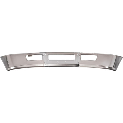 ALMULOO Front Bumper 3Pcs Compatible with 2005-2015 Ford F-650 F-750 Steel Chrome Silvery