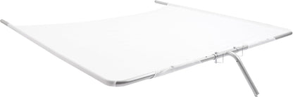 Boat Sun Shade Compatible with Boats 25 FT and Under Stern Boat Center Console Sun Shade Aluminium+Cloth -White