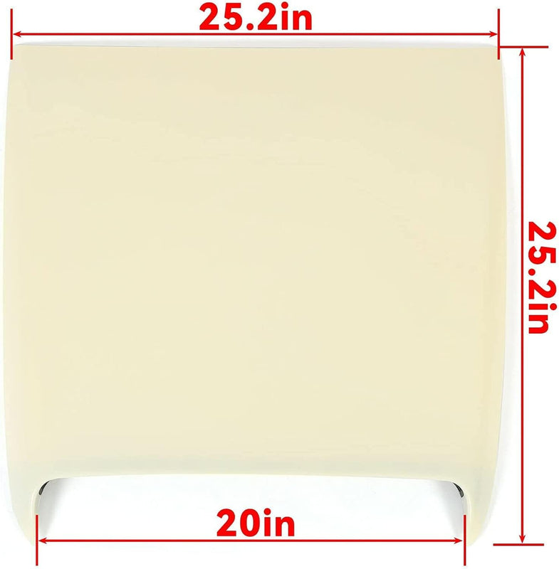 HECASA Unpainted Universal 25inches?¨¢25?¡À Hood Scoop Kit Compatible with Dodge RAM 1500 2500 3500 SRT Style Chevy Trailblazer Ford Mustang Silverado Charger Tundra Require Painting LYAP-154