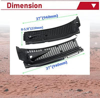 Load image into Gallery viewer, HECASA Windshield Wiper Cowl Vent Grille Compatible with 1999-2007 Ford F250 F350 F450 F550 Super Duty 2000-2005 Excursion Replace for 3C3Z-25022A68-AAA 4C3Z-25022A69-AAA Windscreen Covers Panels Kit LYAP-244S
