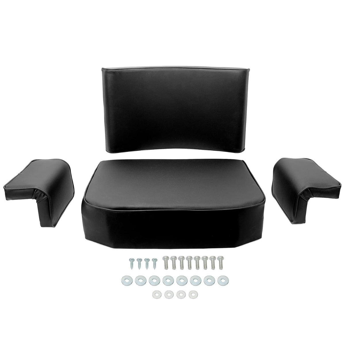 Seat Cushion & Armrest Kit Compatible with John Deere Crawler Dozer 420 430 440 1010 2010 Seat Back Seat Bottom and Pair Arm Rest