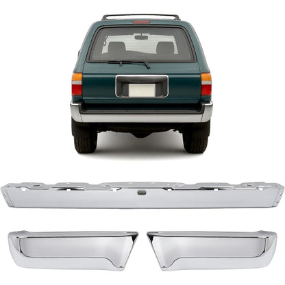 KUAFU Bumper Face Bar&End Caps Pair Compatible with 1990-1995 4Runner