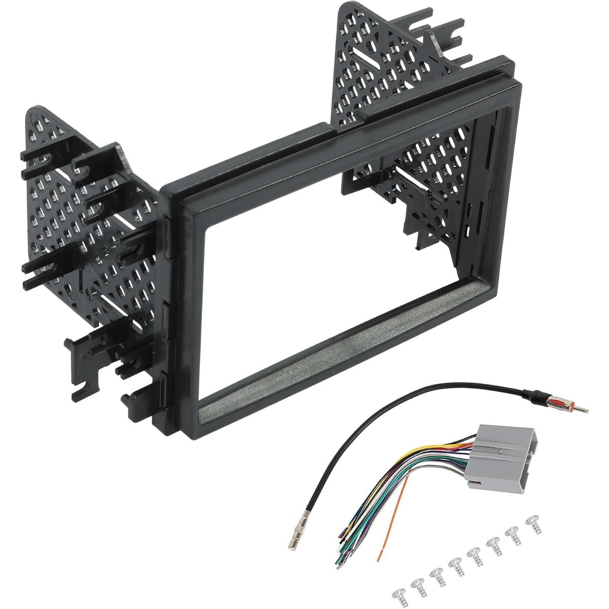 Radio Stereo Double Din Installation Dash Kit w/Wire Harness Compatible with 2004-2016 Ford F150 F250 F350 F450 F550 2006-2009 Mercury Milan 2006-2008 Lincoln Mark LT
