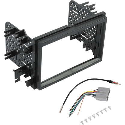 Radio Stereo Double Din Installation Dash Kit w/Wire Harness Compatible with 2004-2016 Ford F150 F250 F350 F450 F550 2006-2009 Mercury Milan 2006-2008 Lincoln Mark LT