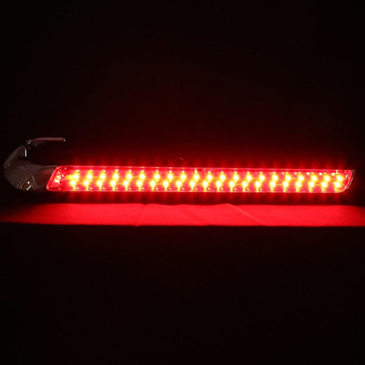 Kojem LED Side Marker Light Kit Compatible with 2014-2024 Harley Touring Road King Street Road Glide FLHR Replacement for P/N 69200722 69201599A Saddlebag Chrome Red