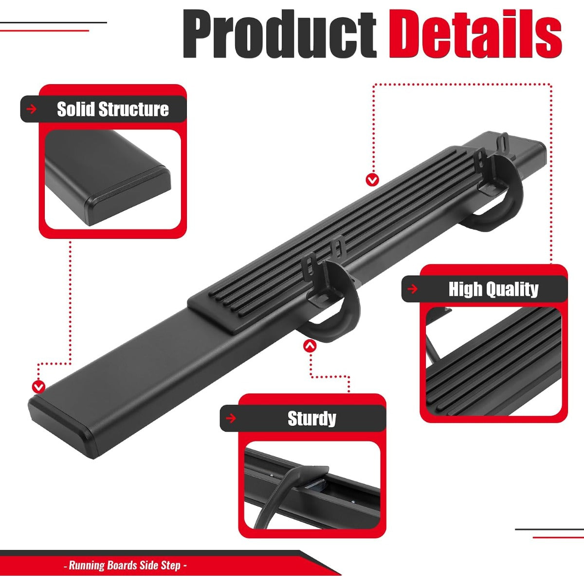 Running Board Step Compatible with 04-14 F-150 2 Door Regular Cab