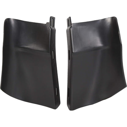 ECOTRIC Rear Bumper Quarter Panel Fillers Kit Compatible with 1986-1990 Chevy Caprice/Impala ABS plastic Black