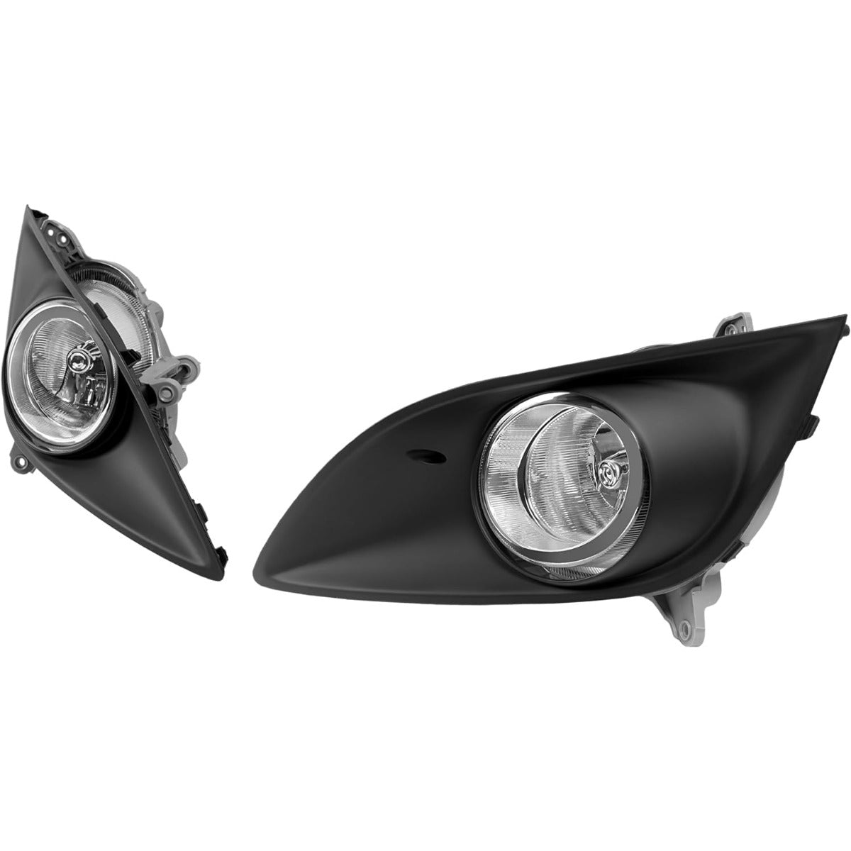 HECASA 2Pcs Fog Lights w/Bezel Compatible with 2013-2017 Hyundai Veloster Turbo Front Bumper Clear Lens Fog Lamp Black Bezel Replacement for HY2593153 HY2592153 HY1038140 HY1039140 Left & Right Side