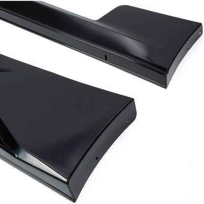 Side Skirt Rocker Panels Guard Compatible with 2012-2021 Subaru BRZ Toyota 86 Scion FR-S Extension Replacement Spoiler Body Kit Black ABS
