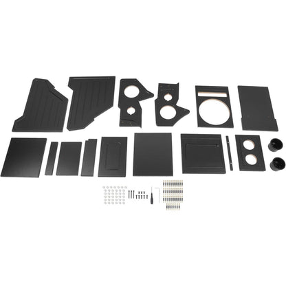 Center Console Subwoofer Box Compatible with 03-06 Silverado/Sierra | That Comes With Factory Center Console Crew/Single /Ext Cab MDF+Plastic(ABS) Black Center Console Subwoofer Box